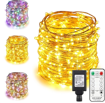 Copper Wire 500 LEDs Dimmable Fairy Lights 165FT Plug In Silvery For Indoor Christmas