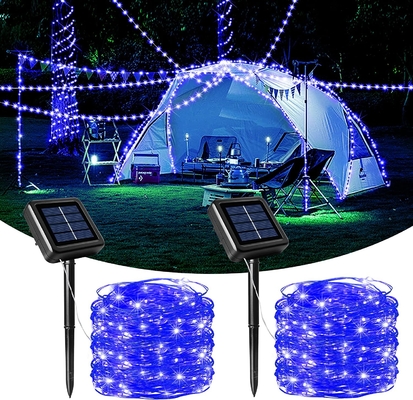 200 Led Copper Wire Solar Fairy Lights With 8 Lighting Models Party Holiday Decor