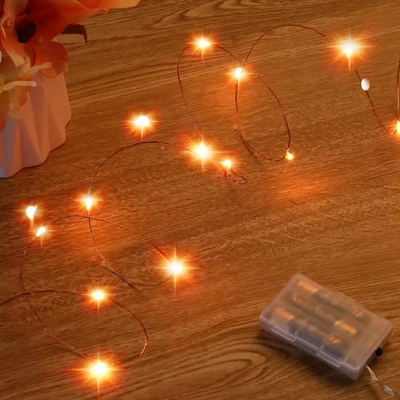 10m Halloween Fairy Lights Battery Operate Copper Wire Night Lights Bedroom Party Decor