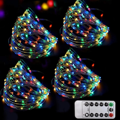 Color Changing Multi Colored Fairy Lights Remote Timer 8 Mode Starry Long String