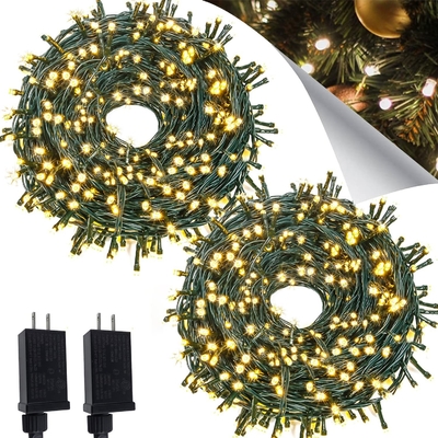 400pcs LED Warm White Extendable String Lights Water Resistant For Christmas Decoration