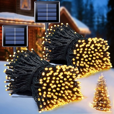300MAH IP 44 Solar Copper Wire Lights For Wedding Christmas Tree Decorations