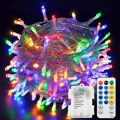 4.5V Battery Operated Christmas Lights With Remote Timer Dimmable LED Fairy String Lights