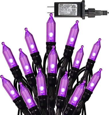 Bright 200 LED Mini String Christmas Lights Purple Up 8 Modes For Room Holiday Party