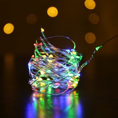 UL588 Multi Colored Led Fairy Lights Copper Wire 10m For Wedding Centerpiece Decoration