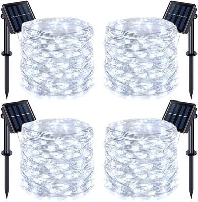 Solar Fairy Lights Outdoor Waterproof 400LED 8 Modes Solar Powered Twinkle Lights for Garden Patio