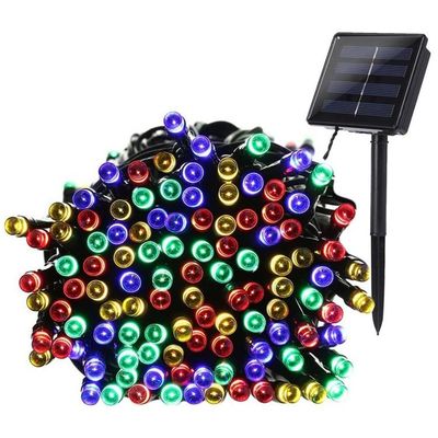 Rechargeable Outdoor 300 LED Solar Christmas String Lights Multicolor