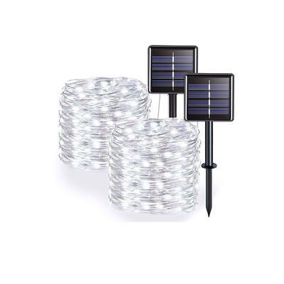 Decorative 100 LED Solar Copper Wire Lights IP65 300MAH With 2M Cable