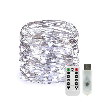 Ceiling Remote Control Outdoor Fairy Lights 10 LED USB 5V Cold White For Bedroom