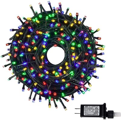 Multi Colors Extendable LED Multicolor Christmas Lights String 400 LED 120V