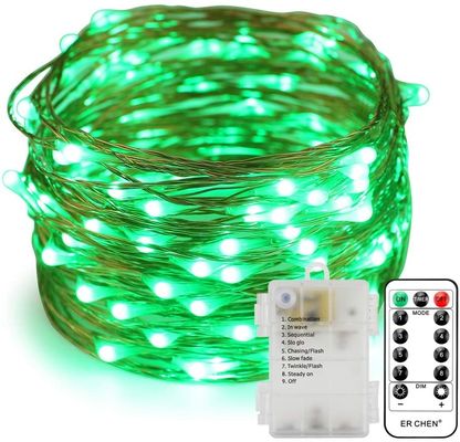 Remote Control Battery Copper Wire Lights 20M Length Ultra Thin DC 5V