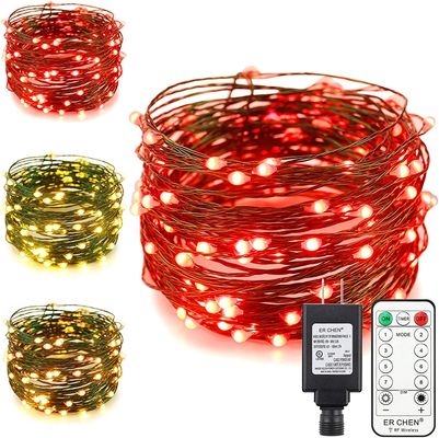 Wedding Copper Wire Lights Outdoor AC 240V 100 LED 10M With Remote Timer