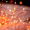 IP65 Orange Solar String Lights Halloween Decor Twinkle Firefly Lights