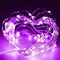 Purple Twinkle Star Fairy Lights Waterproof String Lights Timer & 8 Lighting Modes Wedding Party Decoration