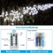 Battery Operated 100 LED String Lights Indoor With Remote Timer 8 Lighting Modes