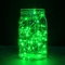 Solar Powered Copper Wire Led String Lights Green 100 LEDs For Outdoor Christmas