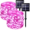 IP44 Solar Christmas String Lights 100 LED Pink Solar Fairy Lights For Valentine's Day
