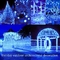 1800 MAH Solar Powered Fairy Lights For Yard Decor 200 LED Blue Color
