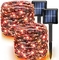 Orange Halloween Solar Powered Fairy Lights with 8 Modes Waterproof for Outdoor Yard Party Patio Decor