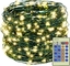 300 LED Christmas Tree String Lights Warm White Dimmable with Remote Control Plug in for Party Wedding
