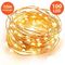 DC 5V Battery Copper Wire Lights Yellow 1M LED String Lights For Bedroom