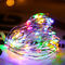 Multicolor Outdoor Copper Wire String Lights 3M Length CR2032