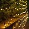 Indoor Yellow Solar Icicle Lights 450MA 500 LED 50m Length For Decoration