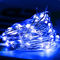 Blue Halloween Outdoor Plug In Christmas Lights 120V 32ft PVC Lantern String Lights