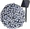 Outdoor 200 LED Solar Christmas String Lights Dark Green Christmas Tree Cable White
