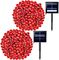 Solar Green Wire String Lights Outdoor 700 LED IP44 Waterproof For Christmas