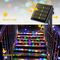ROHS Solar Christmas String Lights 800 LED Transparent Remote Control Multi Colors