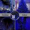 Night Blue Twinkle Christmas Lights Plug In 240V 200 Count LED Extendable