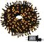 Extendable Christmas Lights 100 LED All Soul's Day Wedding Party Fairy Plug In Yellow